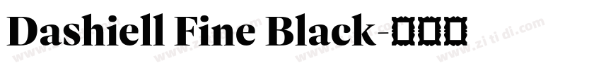 Dashiell Fine Black字体转换